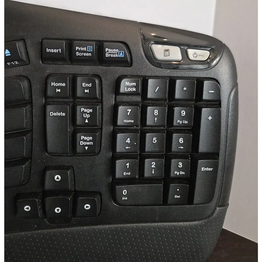 Logitech K350 Y-RBN90 Wireless Wave Ergonomic Keyboard - US - Black (920-001996)